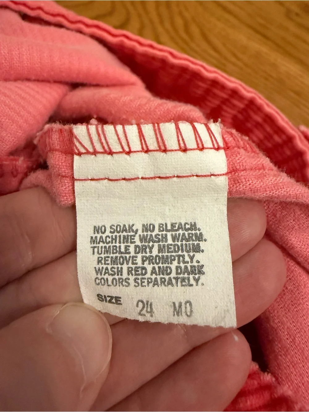 Vintage OshKosh B'Gosh Vestbak Corduroy Overalls Size 24M Girls USA Made Pink